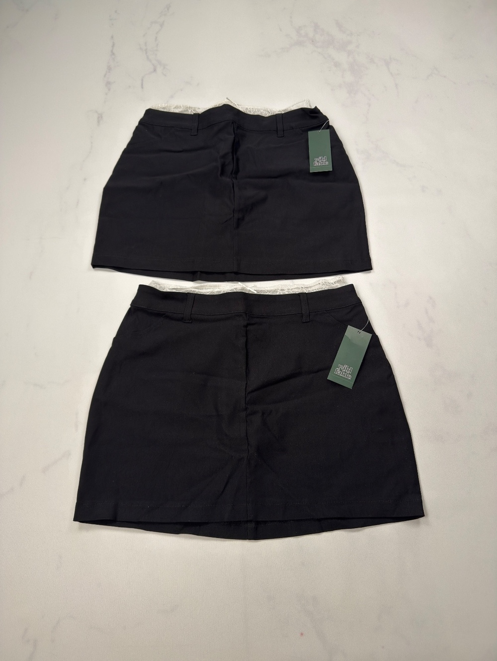 Wild Fable Skirt Black Mini Casual Streetwear Lot of 2 - Womens S NWT